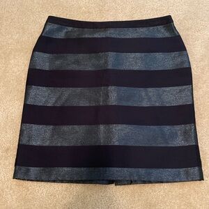 Tommy Hilfiger Navy Blue Striped Sparkle skirt.